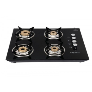 Gas Stove Surya Flame HOB TOP 4B APOLLO Round PSRAuto